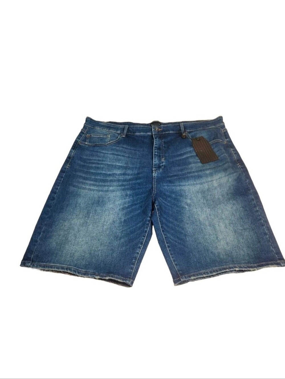 Request Jeans Men's Size 42 Denim Bermuda Shorts Flat Front Stylish Blue 30